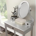 thumbnail image 2 of Moniys Wood Moniya Makeup Vanity Table and Stool Set, 2 of 5