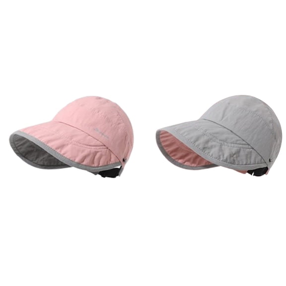 FUZHIQ Women's Reversible Wide Brim Sun Hat, UV Protection Foldable Bucket Hat for Beach, Hiking, Travel, Summer Daily Outdoor Wear
