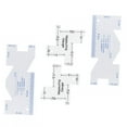 thumbnail image 2 of Aluminum Quilting Ruler Thickness Measuring Gauge Patchworks Quilt Tailor Tools Rulers & Ruler Racks Rulers, 2 of 8