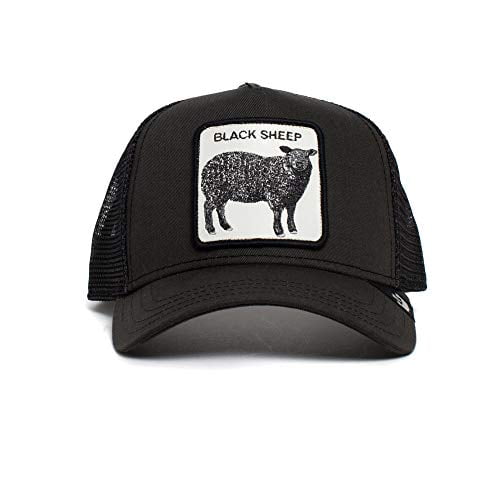 The Farm Men's Trucker Hat - Baseball Snapback Cap, Be Reckless, Black