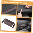 thumbnail image 5 of Black and Red PU Decorative Trim Strip Roll for Car Interiors, Dirt-Resistant Auto Accessory, Universal Fit, 5 of 5
