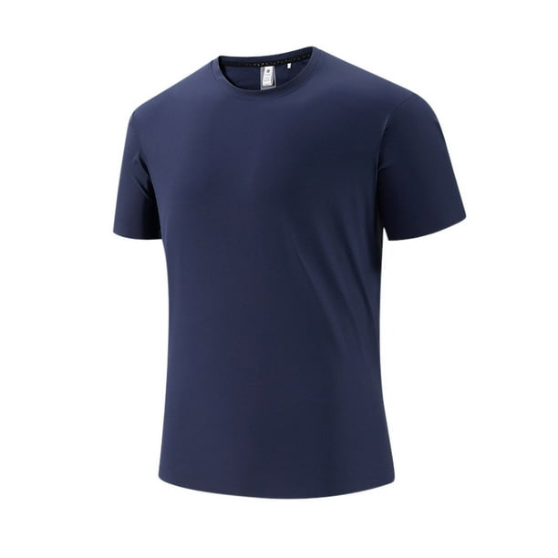pstuiky camisetas de hombre, Camisa casual para hombre, de moda, deportiva, para correr, de color liso, de manga corta, con solapa. camisetas de hombre xxxxxl