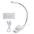 thumbnail image 3 of Tignapoo Rechargeable Clip-On Book Light with 3 Color Temperatures and Adjustable Brightness, Flexible Neck for Night Reading, Portable LED Lamp with Memory Function and USB Charging (White), 3 of 7