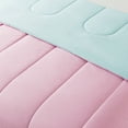 Mainstays Reversible Microfiber Comforter, Pink/Teal, Twin/Twin XL