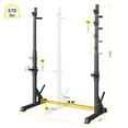 thumbnail image 2 of TLSUNNY Squat Rack Stand, Adjustable Barbell Rack for Home Gym Strength Training & Professional Workouts, 570 lbs, 2 of 8