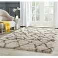 thumbnail image 4 of SAFAVIEH Belize Leann Abstract Plush Shag Area Rug, Taupe/Grey, 5'1" x 7'6", 4 of 4