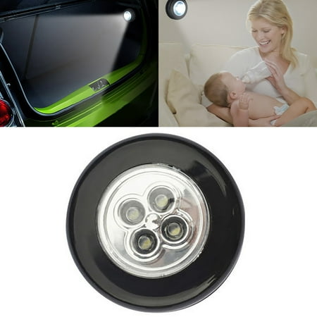 

Home Decor Touched Night Light Under Cabinet Closet Push Stick On Lamp With 4 LED Room Decor Wall Bedroom Bathroom Kitchen