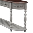 thumbnail image 3 of Newboti Furniture 52"Modern and Contemporary Curved Console Table Sofa Table Entryway Table for Hallway Living Room with 4 Drawers and 1 Shelf 01501, 3 of 17