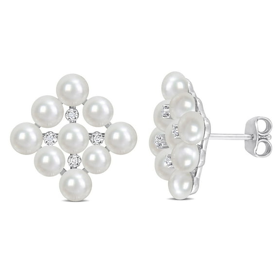 Everly Women's Cultured Pearl Sterling Silver Earrings
