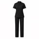 thumbnail image 3 of Conjunto de uniforme de enfermera, ropa de trabajo para mujer, conjunto de uniforme quirúrgico para peluquero de mascotas, salón de belleza y spa. S Negro, 3 of 9