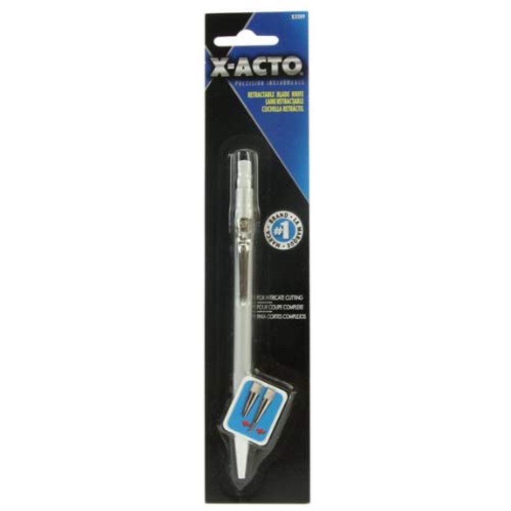 XActo Retractable Blade Knife, Aluminum handle with 11 blade for fine
