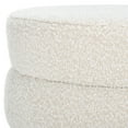thumbnail image 5 of SAFAVIEH Ryth Glam Boucle Ottoman, Light Beige, 5 of 8