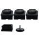thumbnail image 1 of Patas niveladoras M8 de Unique Bargains 50 x 50 mm, inserto cuadrado ajustable para muebles, 4 juegos, 1 of 7