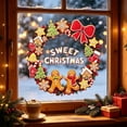 thumbnail image 6 of Sweet Christmas Wreath Christmas Wreath Window Clings, Static PVC Holiday Decals for Glass Doors, Windows, Storefronts, Mirrors, and, 6 of 6