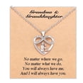 thumbnail image 2 of Jewelry For Granddaughter , You Will Always Have Me And I Will Always Have You Heart Necklace Necklace Birthday Valentines Day Jewelry Gifts Teen Girlfriend Wife Mom Preteen Tween Her Ideas, 2 of 6
