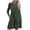 Green Dress for Women, variant on Ygbgbb Women's Fashion Solid Color Round Neck Long Sleeve Round Neck Dress Long Skirt (Gray,XXL)
