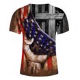thumbnail image 5 of Camisetas Casuales Impresas de Manga Corta en el Patrón de Rayas, Camisetas Ligeras de Algodón a Rayas para Hombres, 5 of 5