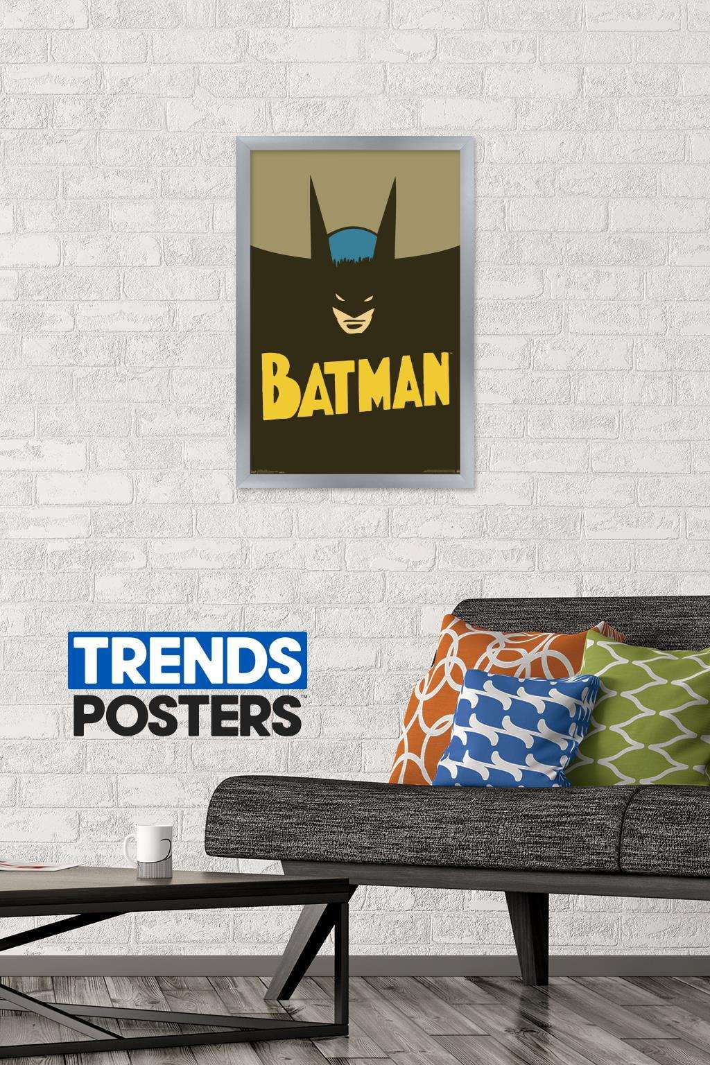 DC Comics - Batman - Vintage Wall Poster, 14.725" x 22.375", Framed