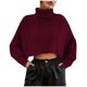 thumbnail image 2 of Pntutb Mujer Tallas grandes Casual Cuello redondo Suelto Impreso Manga larga tops Suéter Mujer Blusa Pntutb Pntutb-1503, 2 of 4