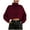 Red, variant on Womens Cropped Sweaters Batwing Sleeve Turtleneck Pullover Oversized Knit Sweater Solid Color Jumper Tops