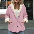 thumbnail image 2 of Plus Size Winter Coat For Heavyweight Hooded Outwear Warm Fleece Lined Jacket Long Casual Windproof Cold Weather Fashion TrenchPinkL, 2 of 4