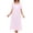 B-Pink, variant on Women's Victorian Nightgown Cotton Night Gown Sleepwear Long Lounge Short Sleeve Soft Nightwear Night Dress Sleep Dress Calf Length Ruffle Nightdress Scoop Neck Lace White XX-Large