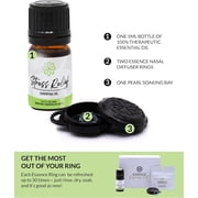 Essence Refresh Kit – Stress Relief Essential Oil Blend – Black Aromatherapy Pod