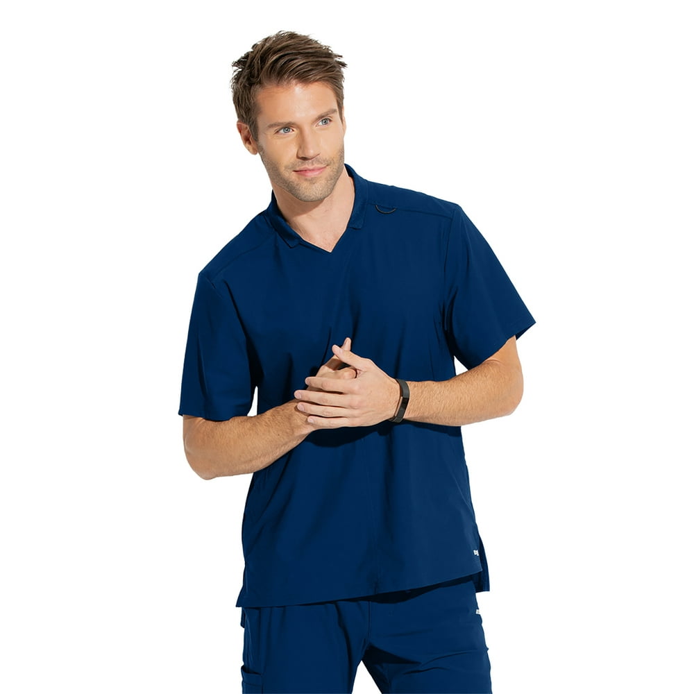 Barco Grey's Anatomy Edge GET009 Men's Evolution Scrub Top Indigo 3XL