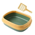 thumbnail image 3 of Caja de arena semicerrada para gatos Yuyangstore Kitty Litter Pan Amarillo verde, 3 of 8
