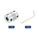 thumbnail image 3 of 1Pcs Acoplamiento de eje de aleación de aluminio de 3mm a 8mm L25xD19 Conector de motor paso a paso flexible Plata, 3 of 6