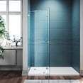thumbnail image 6 of Sunny Shower 45 in.W x 72 in.H Hinged Frameless Shower Door with 1/4 inch Clear Tempered Glass, 6 of 10