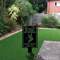 thumbnail image 4 of Glowneon Warning German Shepherd Dog Metal Yard Stake Garden Decor, 4 of 5