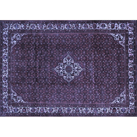 Ahgly Company Indoor Rectangle Persian Blue Traditional Area Rugs, 5' x 8'