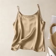 thumbnail image 2 of WAYUTE Tank Tops for Women Satin Solid Color Camisole Top for Elegant Sleeveless Basic Blouse Versatile Layering Staple Casual Wear, 2 of 7