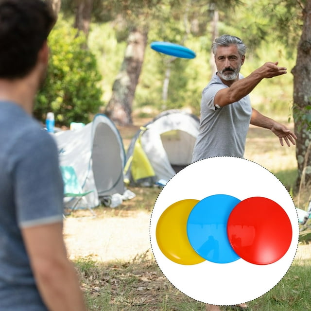 Luxshiny 1 Ensemble Ensemble de Golf à Disque Léger avec Disques en Plastique Flexibles pour l'Entraînement à Distance et à Précision