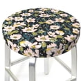 thumbnail image 3 of Haiem Flowers Cushion Round Bar Chair Seat Cover Bar Chair Cushion Covers Elastic Washable Bar Chair Cover,Protects from Scratches and Stains-13 inch, 3 of 7