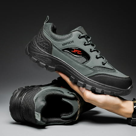 

On Clearance! KOKOI Spring and Autumn Seasons Outdoor Hiking and Mountaineering Shoes Comfortable Sports Shoes Casual Shoes Cold Adhesive Breathable Men s Sneakers Gray/8