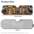 thumbnail image 5 of HUIACONG Front Sunshade Windshield Fit for Jeep Wrangler JL/JLU 2018-2024 & Jeep Gladiator JT 2020-2024, 240T Foldable Window Shade Sun Visor Protector Blocks UV Rays Cute Elk, 5 of 6