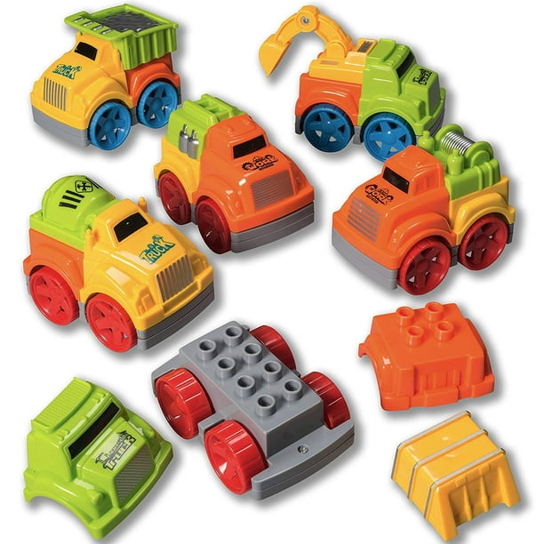 Toy construction vehicle Friction Powered Toy Cars TakeApart