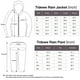 thumbnail image 5 of Traje impermeable TIDEWE impermeable, transpirable, ligero, gris XL, 5 of 6