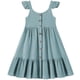 thumbnail image 4 of Vestido de Fiesta de Niña Bebé Color Sólido Plisado Casual con Botón Camisola Y Vestido de Princesa de Manga Larga Niñas de Moda Princesa Vestir, 4 of 6