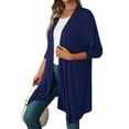 thumbnail image 4 of STARVNC Women Open Front Irregular Hem Long Sleeve Cardigan, 4 of 7
