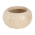 thumbnail image 2 of Mskk 7.1" Vintage Pumpkin Shape Planter Pot, Terracotta & Off White Flower Vase, Fall Halloween Decorative Container for Succulents Porch Table Decor, 2 of 7