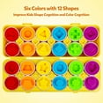 Matching Eggs Color Shape Recoginition Sorter Puzzle Travel Bingo Game