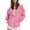 Pink, variant on EDFBUYKRS Female Long Sleeve Hoodie Womens Casual Long Sleeve Zipper Hooded Coat with Pocket Soft Lined Sweatshirt Outerwear for Everyday Comfort and Style L