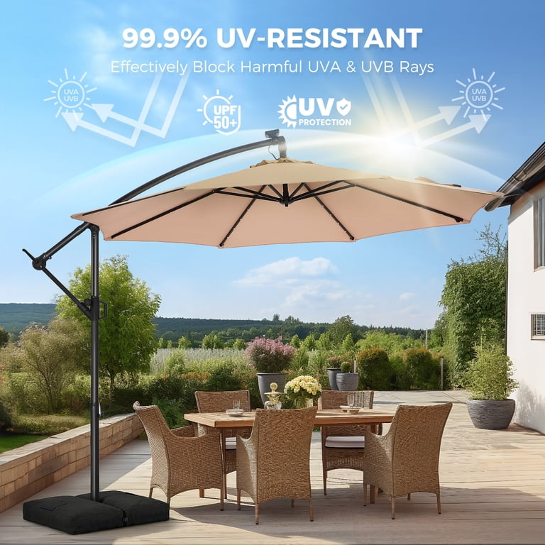 best patio umbrellas for uva and uvb protection PURPLE LEAF Eco-friendly Affordable Umbrella UV Resistant Sustainable Yard resistant fabric ensures 99.9% protection from harmful rays while the easy tilt mechanism provides adjustable shade angles 11 Best Patio Umbrellas of