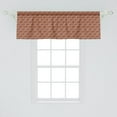 thumbnail image 2 of Ambesonne Floral Window Valance, Spring Ornament Motif, 54" X 18", Dark Orange Sand Brown, 2 of 3