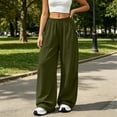 thumbnail image 5 of Horkkom Baggy Sweatpants Solid Color Oversized Wide Leg Sweatpants for Women Soft Casual Fall Pants with Pockets L, 5 of 6