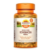 (12 pack) (2 pack) Sundown Naturals® Echinacea Whole Herb 400 mg, 100 Capsules