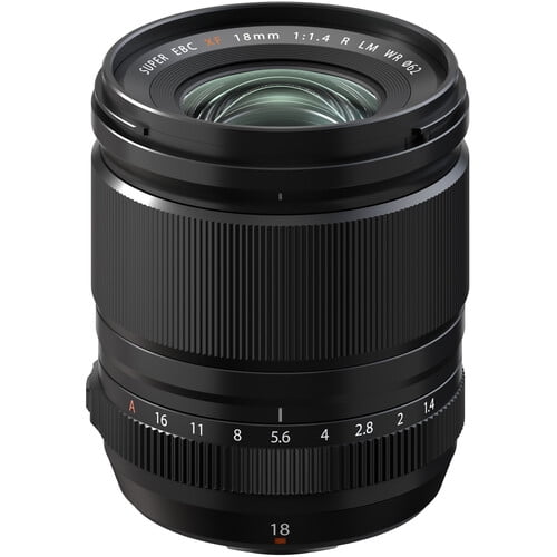 Lente Fujinon XF18mmF1.4 R LM WR FUJIFILM Negro